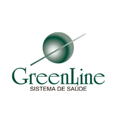 "Logo Greenline Sistema de Saúde"