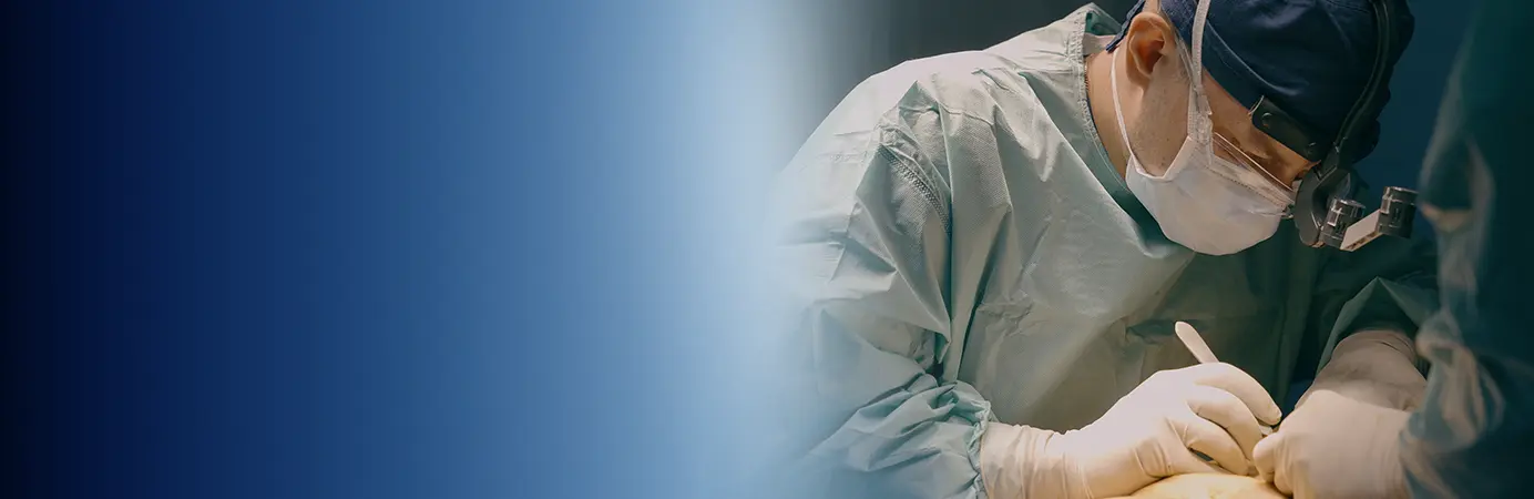 Medico com um bisturi